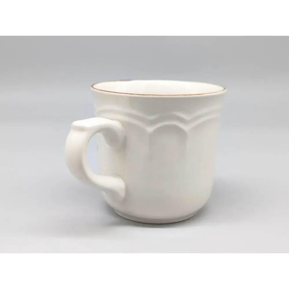 Vintage Cumberland Stoneware Mayblossom Coffee Tea Cup & Saucer Plate Set Of 2